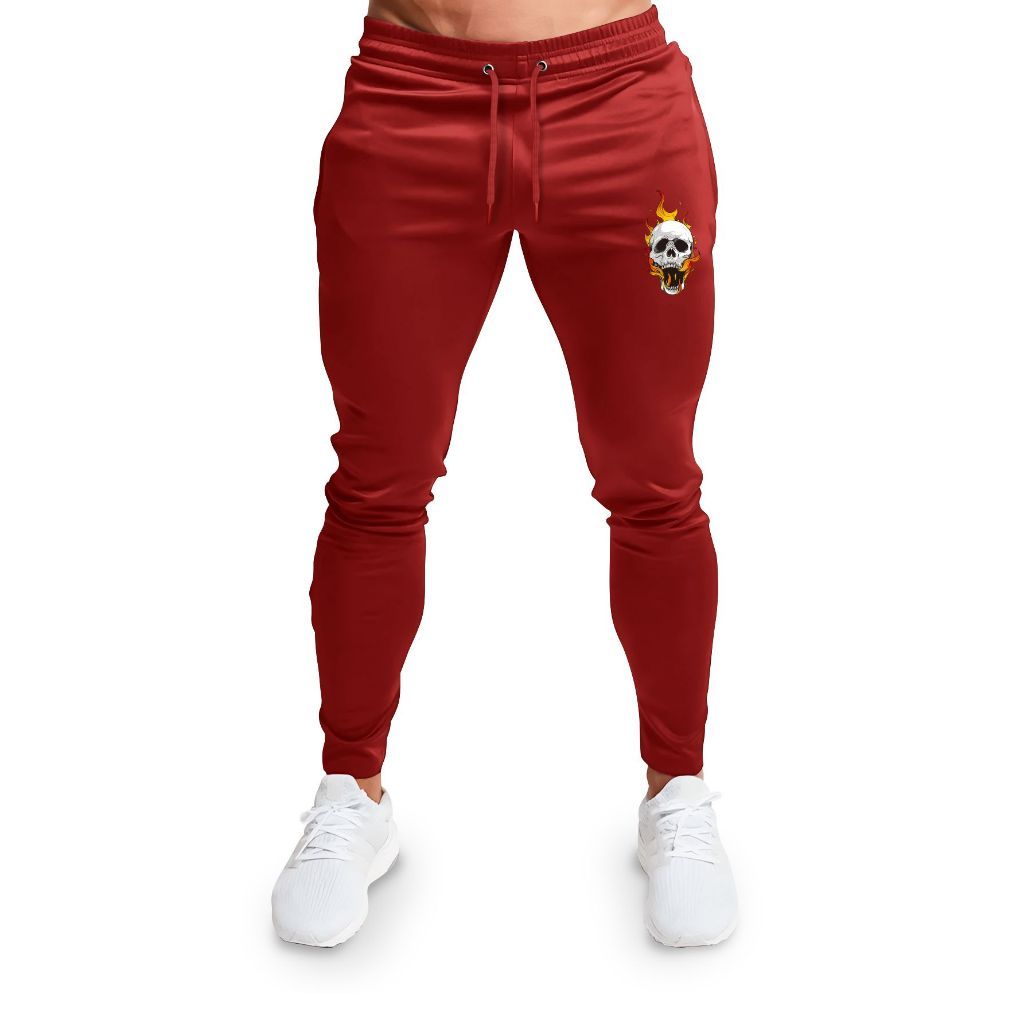 Calça Academia Jogger Moletom De Moletom Masculina De Caveira Novidade De Inverno 2024