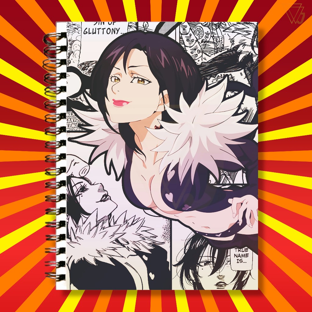 Adesivo Para Capa de Caderno Anime Nanatsu no Taizai Merlin Gula