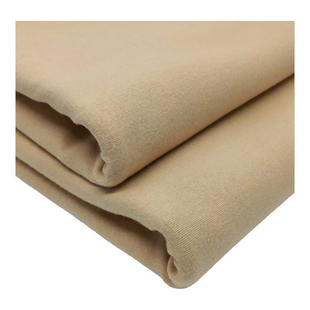 Malha Cotton 10% para boneca de pano - Manteiga - 1,00 x 1,80 mt de largura total tubular