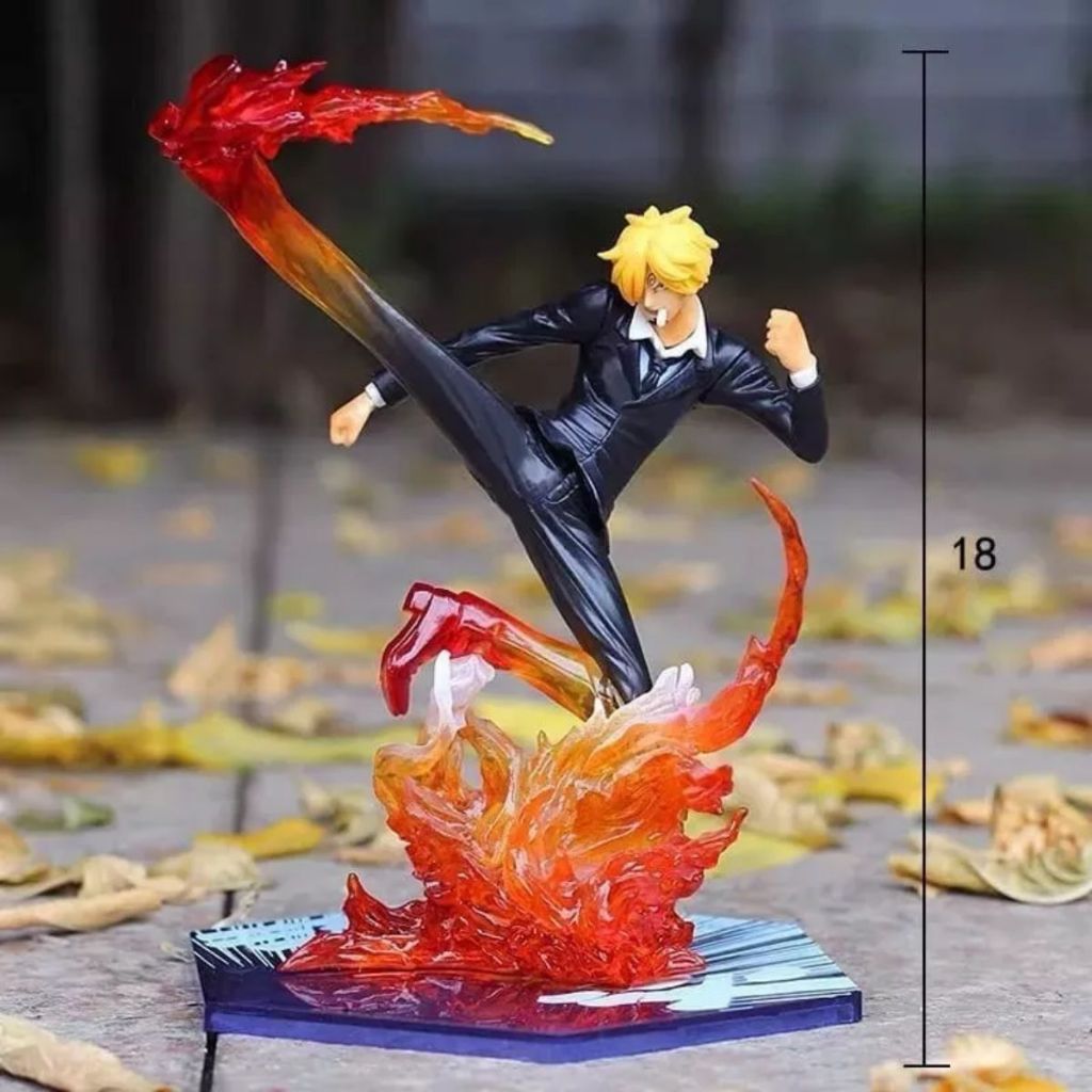 Figura de Ação - Vinsmoke Sanji - Perna Negra - One Piece - Luffy