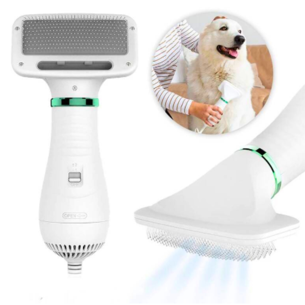 Escova Secadora Para Pet Elétrica Secar Cachorro Gato Remove Penteia Pelos Secador Animais