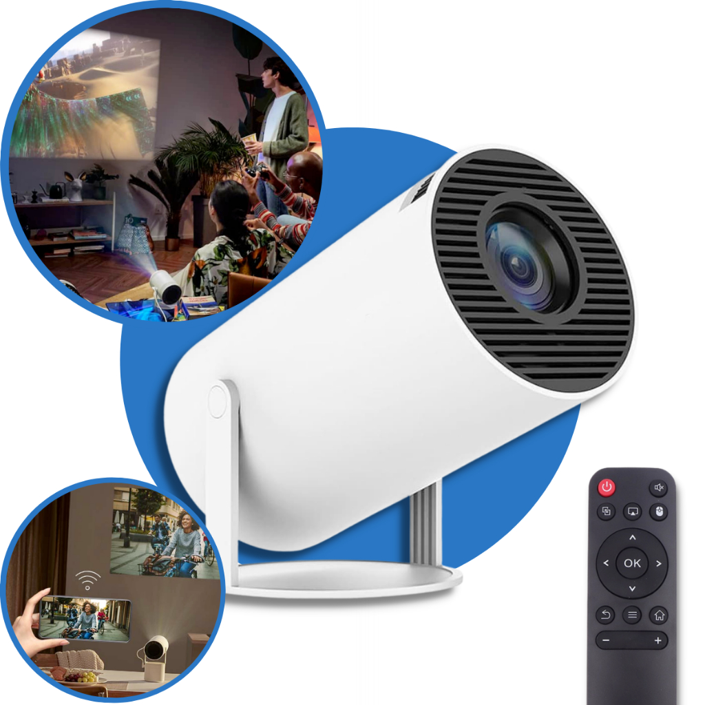 Projetor 4K HD 150 Polegadas Celular, Tv B0x, Xbox, PS, Pc, Wifi e Bluetooth HY300 Magcubic 110/220 | Envio Imediato