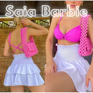 Saia store curta babado