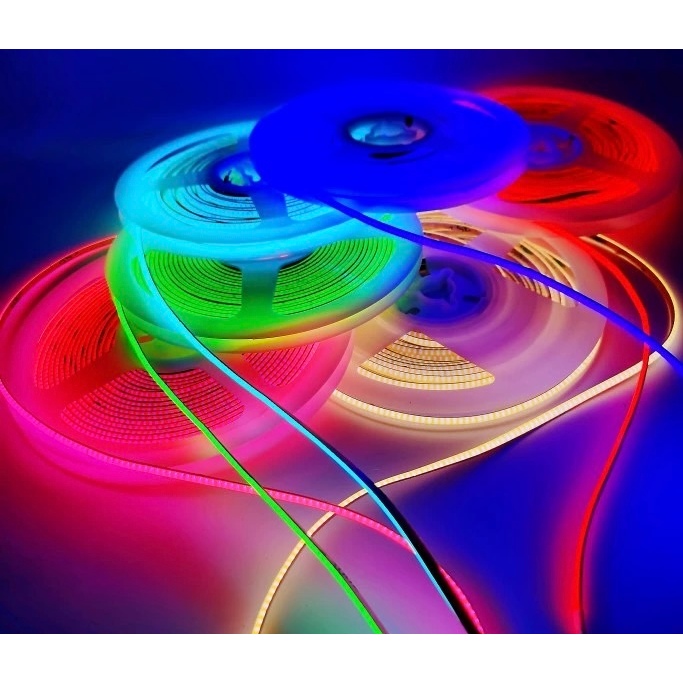 Fita Led 360LED/Metros COB 5M 12V AZUL,AZULBEBE,ROSA,VERDE,VERMELHO ...