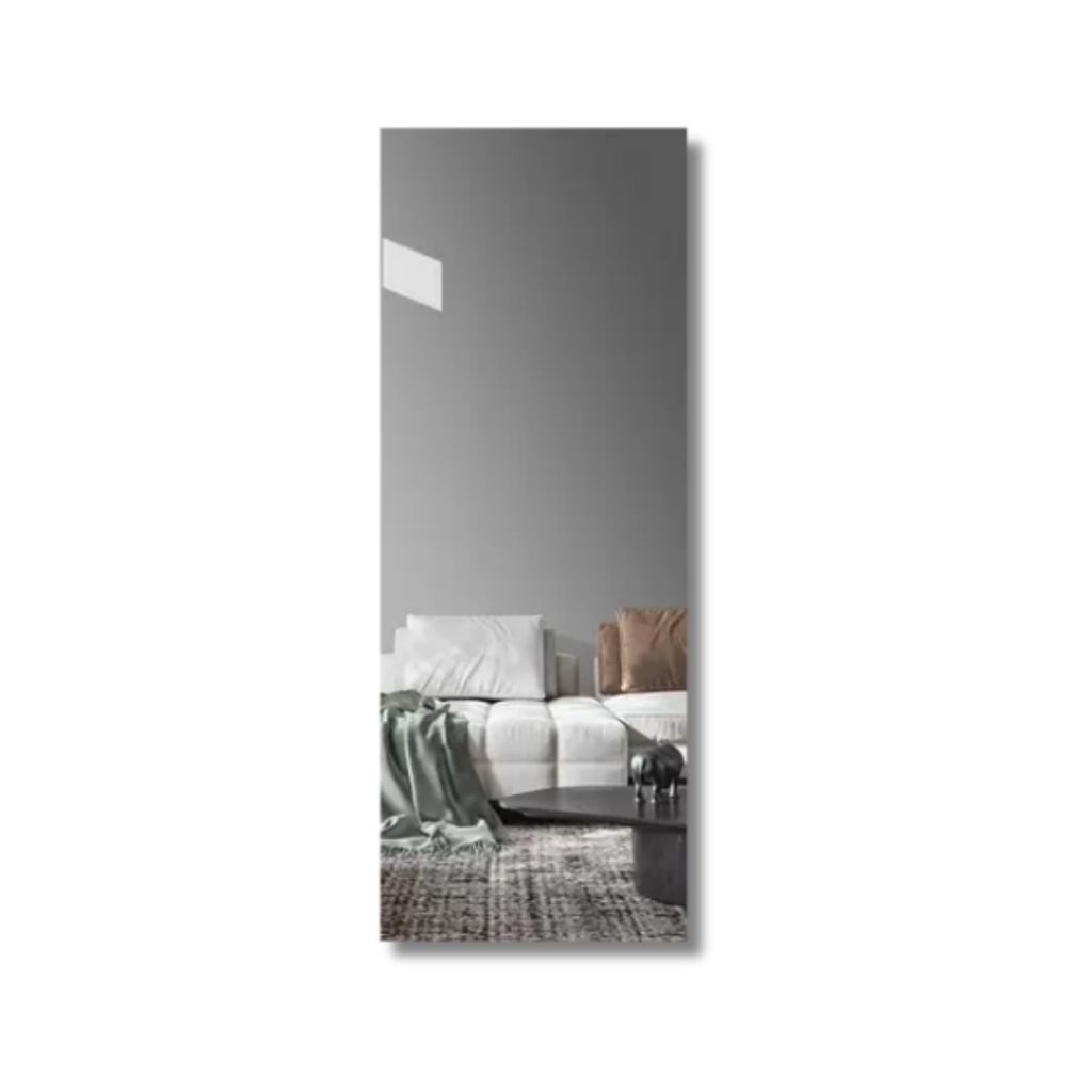 Espelho Decorativo Moderno 50x20cm Para Sala Quarto Banheiro Camarim Portas de Guarda Roupas.