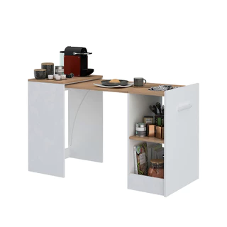 Aparador Buffet Cantinho do Café Mesa com Tampo Dobrável de Jantar Multiuso para Cozinha