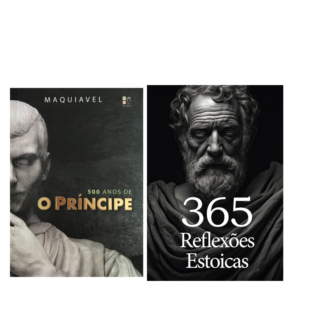 kit 2 livros o principe maquiavel e 365 reflexões estoicas oferta