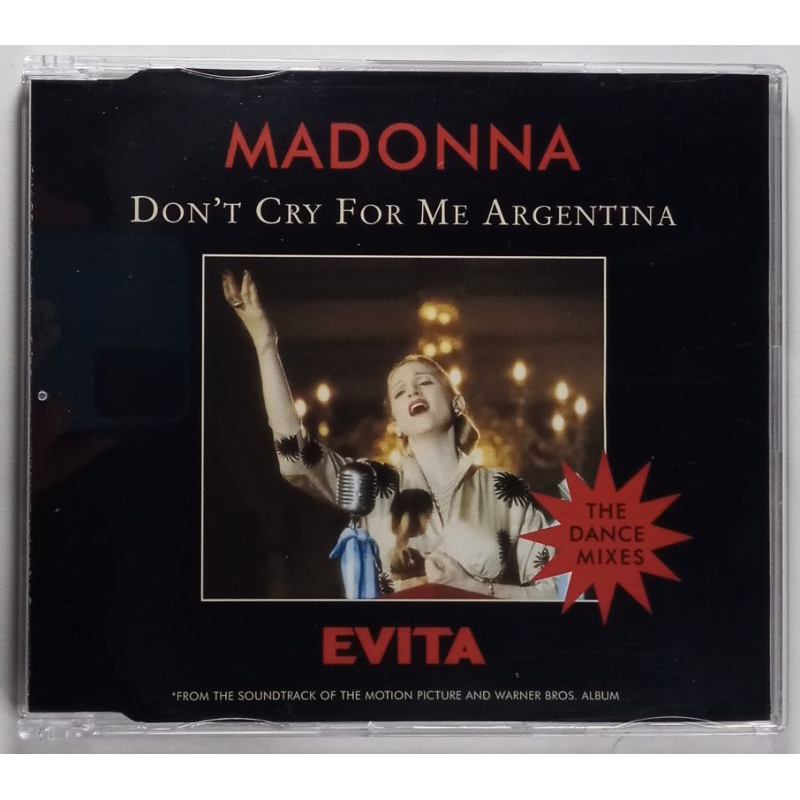 CD Single Madonna - Don't Cry For Me Argentina / The Dance Mixes ...