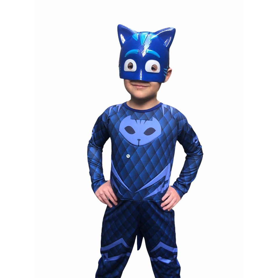 Fantasia do Menino Gato Longa Pj Masks Mascara De Plastico Com ...