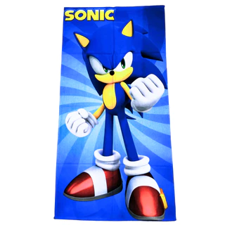 Toalha Infantil Banho Praia Algodão Grande Personagem Sonic em Oferta na Shopee