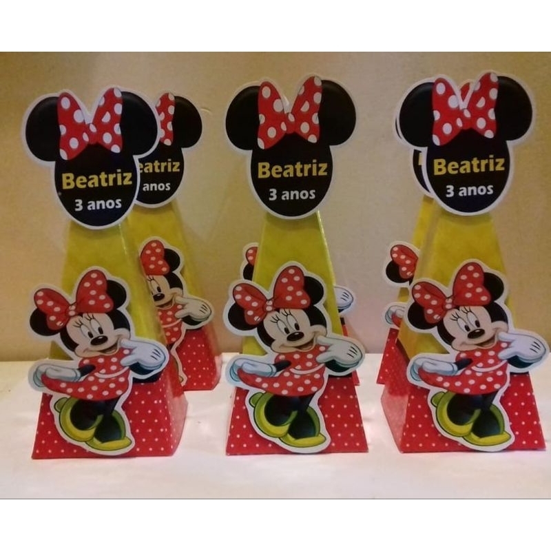 Kit 10 Caixa Piramide Personalizada Em Qualquer Tema Shopee Brasil