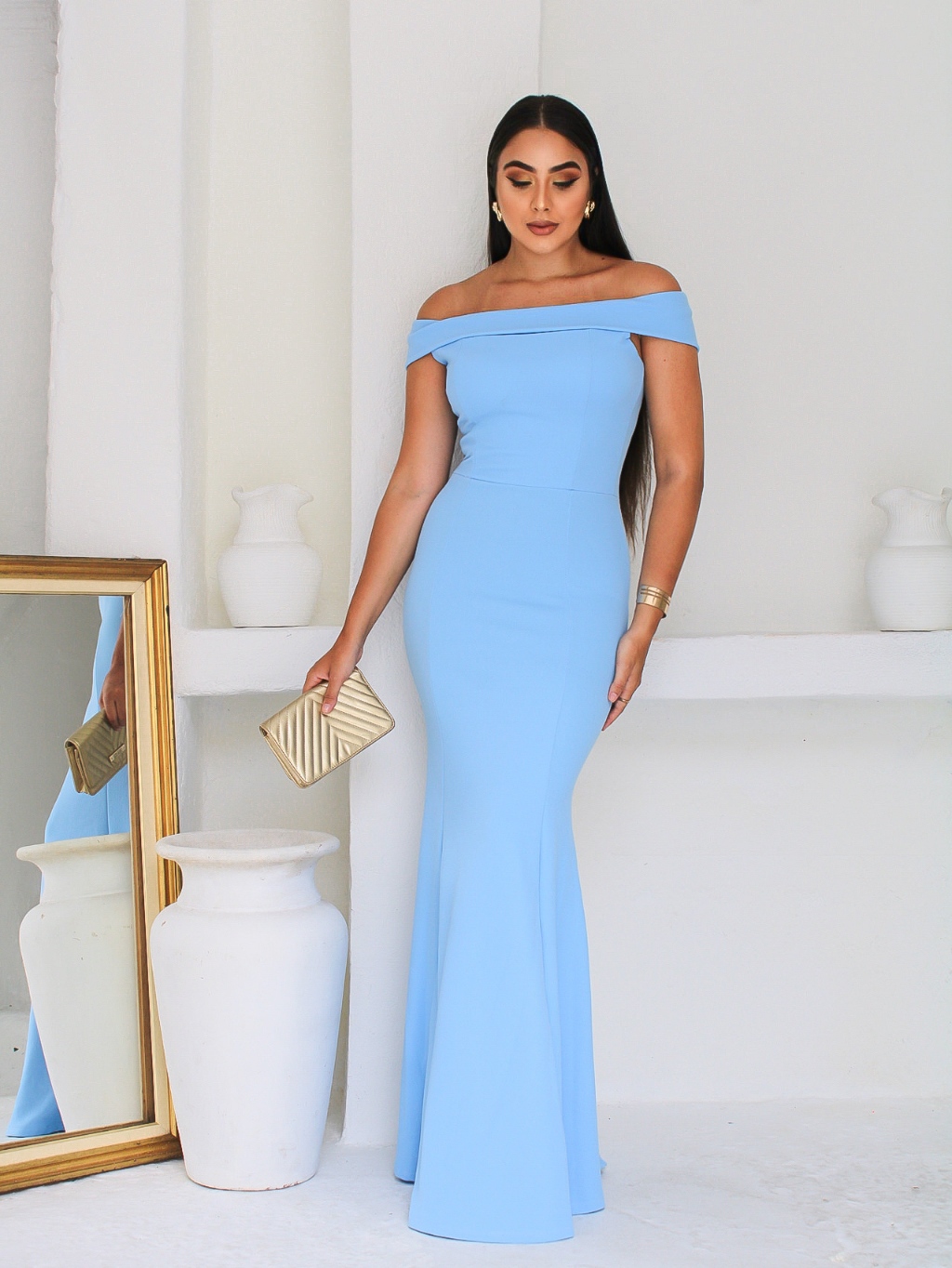 Casamento Vestido De Festa Azul Bebe Longo Casamento Vestido Azul