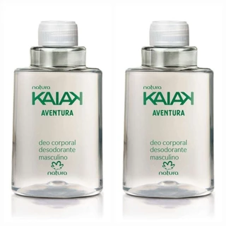 kit 2 unidades Refil Deo Corporal Kaiak Aventura Masculino - 100ml
