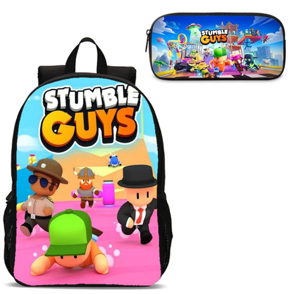 Mochila Stumble Guys Infantil E Estojinho Escolar Menino e Menina ...
