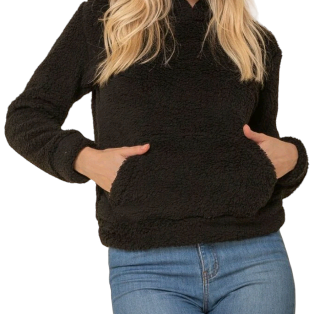 Blusa de Frio Feminino casaco Teddy de Sherpa
