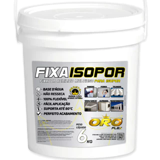 Adesivo Fixador P/ Grudar Colar Isopor em Telhados Fibrocimento Brasilit PVC Madeira Branco 6KG