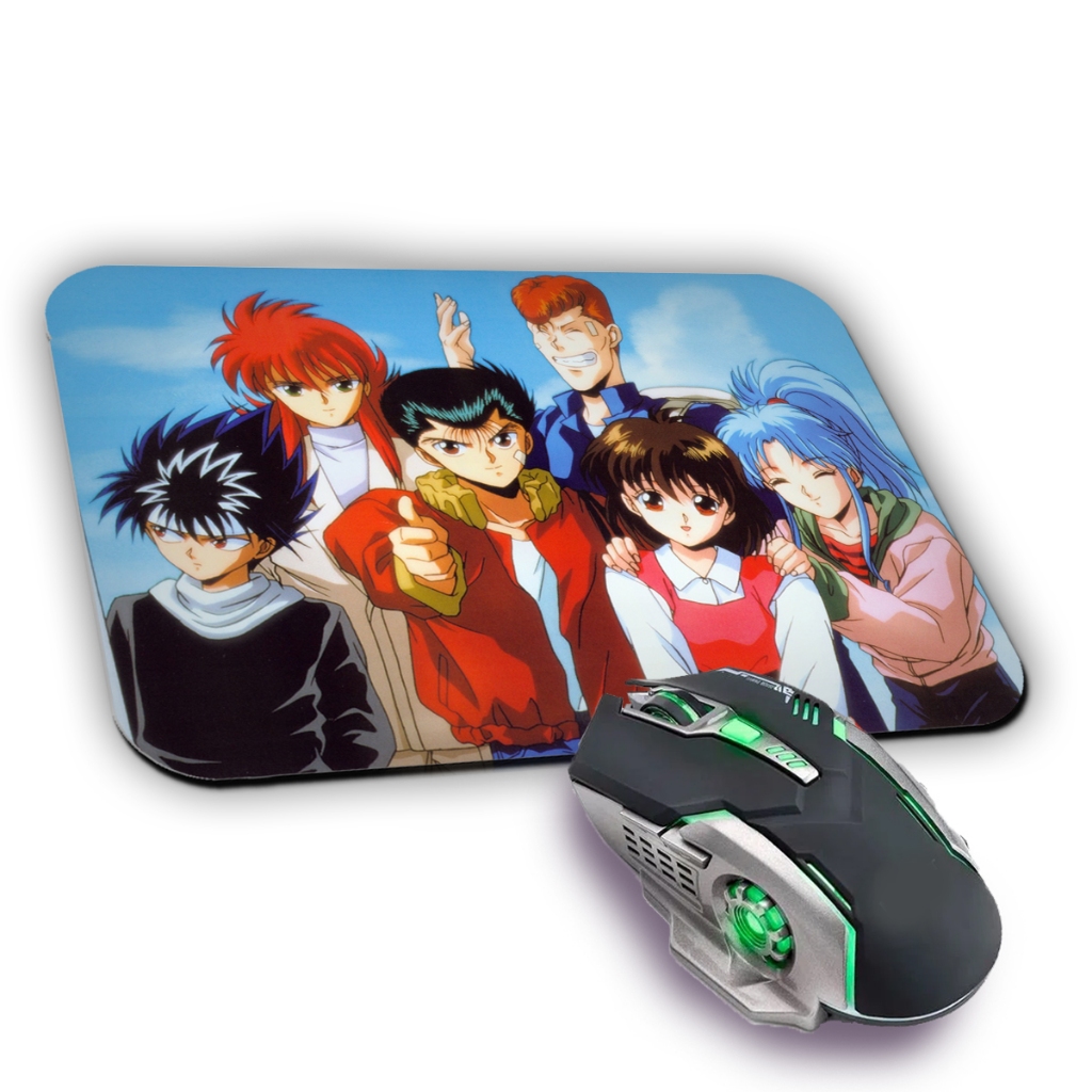 Mousepad Premium 22x18 Yuyu Hakusho Anime Manga Gamer Geek Otaku