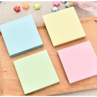 Bloco De Anotação Notas 9x8cm 100 folhas Colorido Rascunho Adesivo Papel Recado