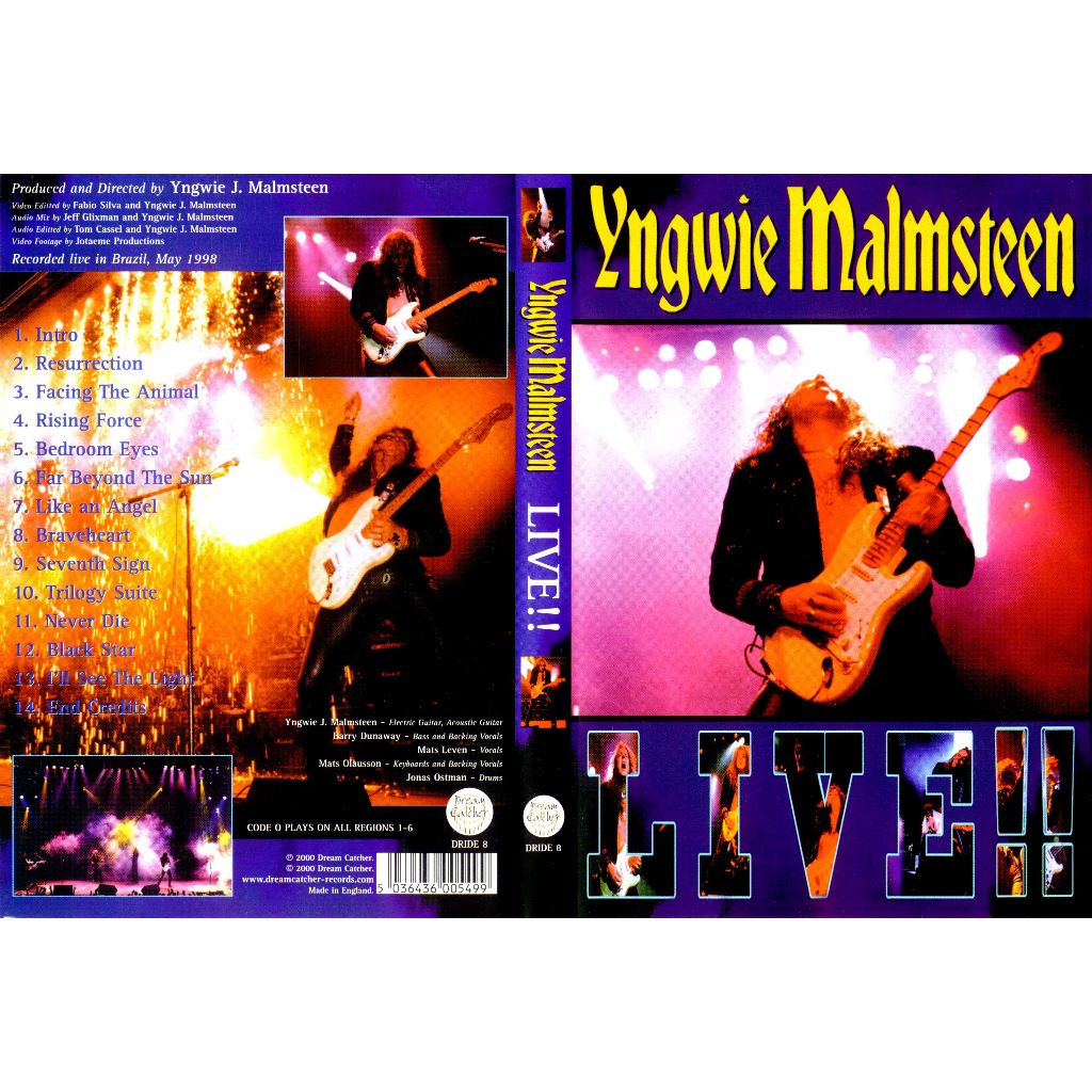Yngwie Malmsteen - Live! 00000000000000000 | Shopee Brasil