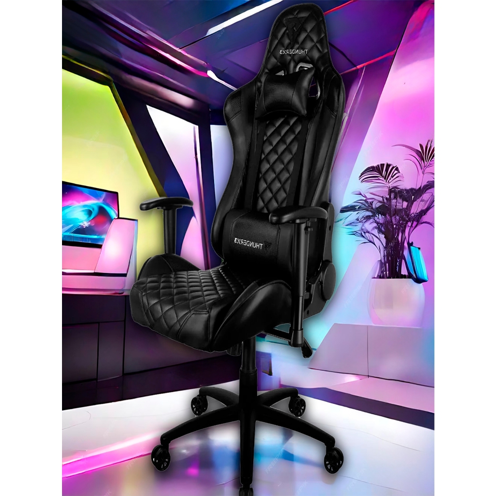 Cadeira Gamer Com Assento Confortável Encosto Ergonômico Apoio de Braço ...