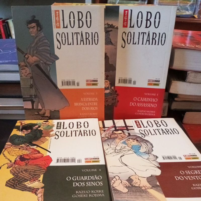Mangás Lobo Solitário Volumes 1, 3-5