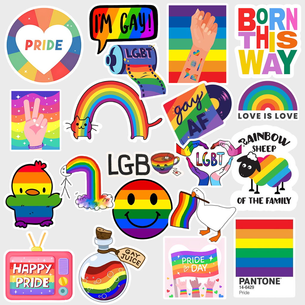 Pack Stickers- Adesivos LGBT PRIDE Impermeável - Personalização Notebooks -  Capinha de Celular- Squeeze- Mala de viagem | Shopee Brasil