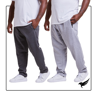 Kit 2 Calças Plus Size Moletom Masculina