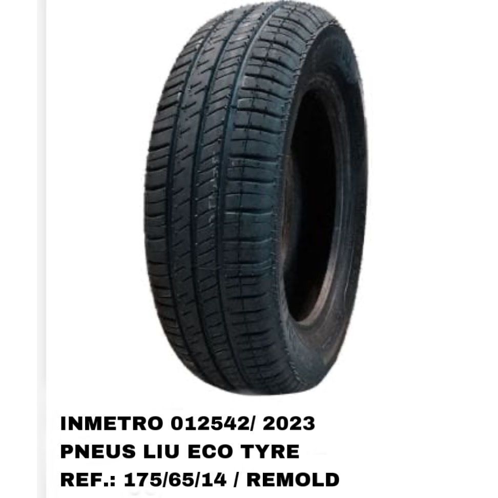 Pneu remold 175-65-14 com garantia e selo inmetro
