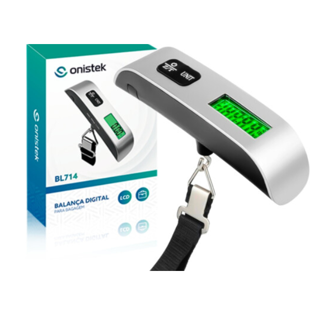 Balança Digital de Gancho para Mala de Viagem 50Kg ONISTEK - ON-BL714 ...