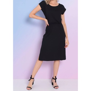 Vestido Maria Paes Preto Midi