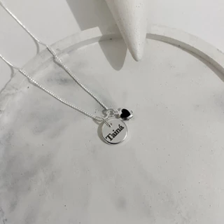 Colar P feminino personalizado a laser nomes, datas, símbolos e desenhos de sua escolha