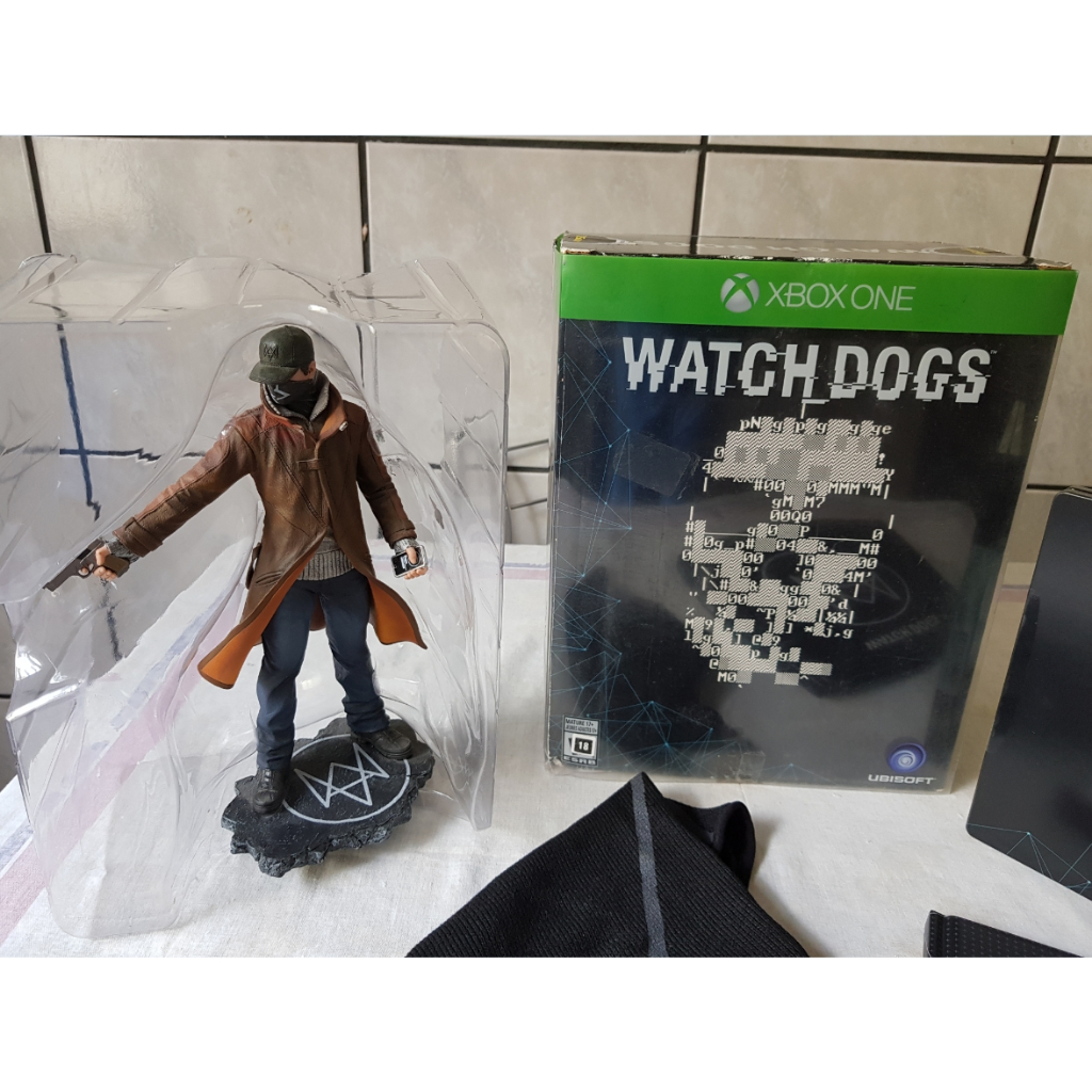 watch dogs ウォッチドッグス　フィギュア Watch Dogs Limited Edition XBOX com action figure, steelbook com