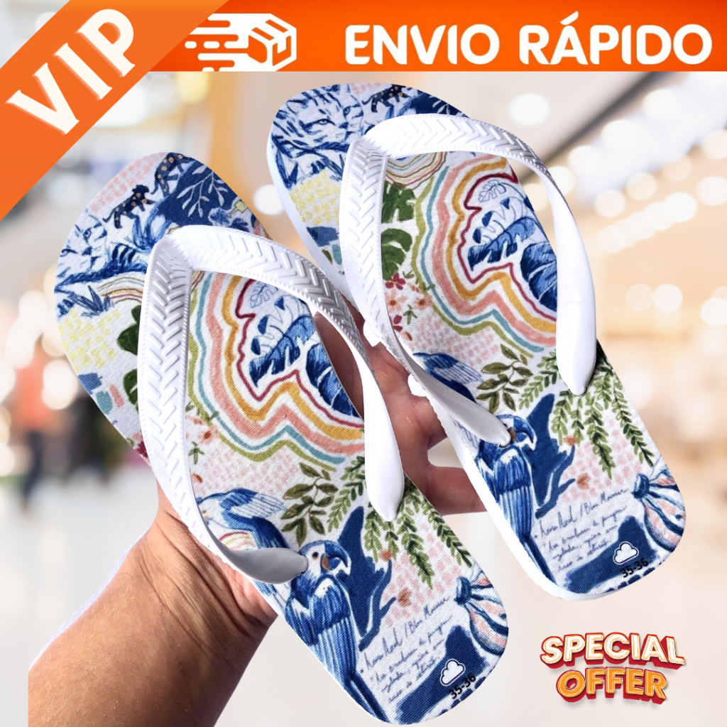 Chinelo Feminino Farm Chinelo De Dedo 100% Borracha Sandália Confortável e Leves Garantia De Qualidade Adulto