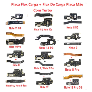 Place De Carga + Cabo Flex Flat Lcd Main Bord Variados Modelos Compatível Note 7 /Note 7 Pro Note 8 Note 9 Note 9S / NOte 9 Pro Note 10 4G / Note 10s Note 11 4G / Note 11s / Poco M4 Pro 4G Note 115G Note 10 Pro NOte 12 5G / Poco X5 Note 12 pro 5G