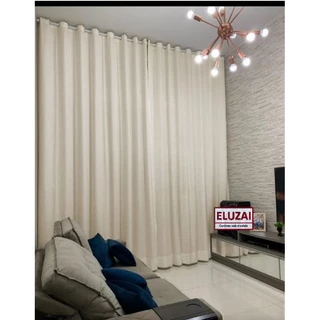 Cortina Blackout vedação 70% 4,0x2,50 m para varão