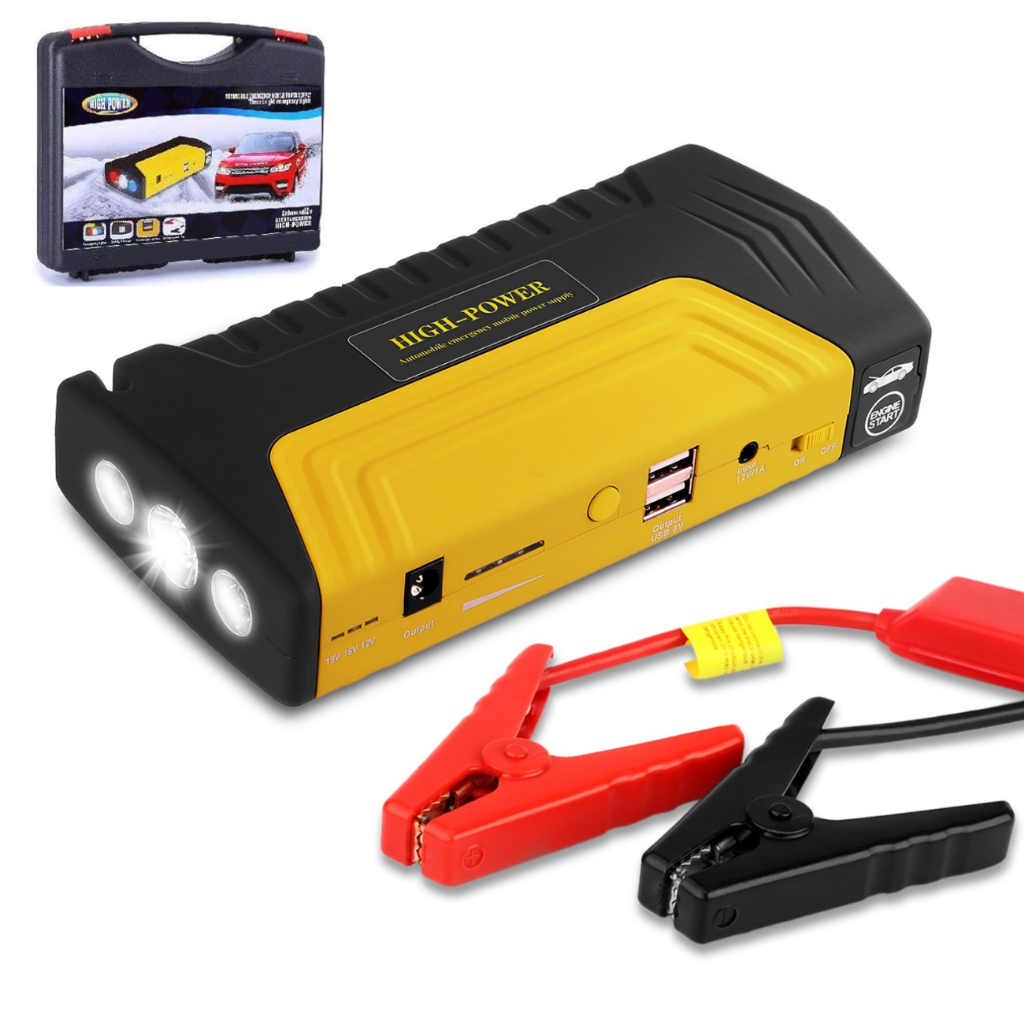 Auxiliar de Partida Portátil Automotivo Emergência 12000mah