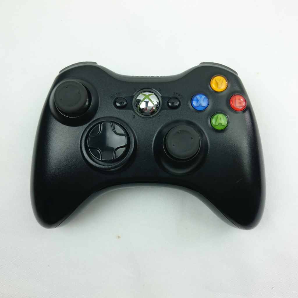 Controle joystick Manete sem fio Xbox 360 black