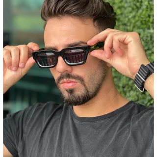 Óculos de Sol Vintage Retrô Retangular Unissex com uv400