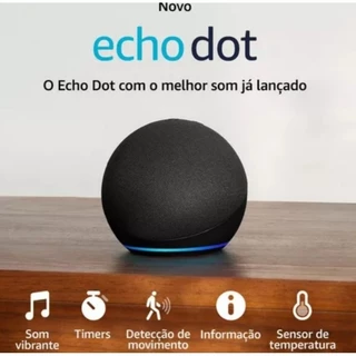 Speaker Amazon Echo Pop Alexa 5ª Geracão cor preta ou branco nova caixa
