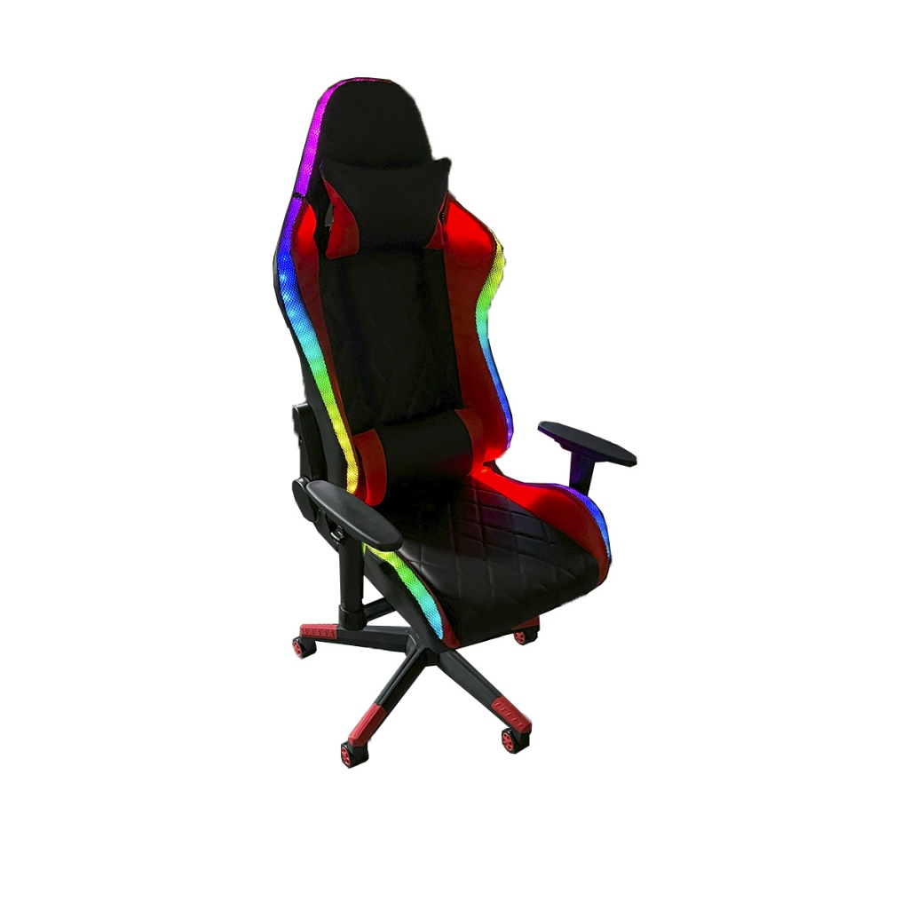 Cadeira Gamer Giratória Com Led Peças Duráveis Fácil De Montar