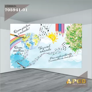 Painel Retangular - O Maior Pintor do Mundo - 400x248cm Sublimado Microfibra Light