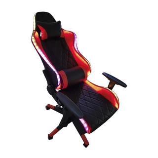 Cadeira Gamer Com Led Encosto Ergonômico Fácil De Montar Multiplas Cores