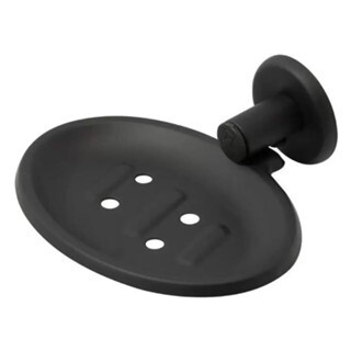 Saboneteira De Parede Aço Inox Stander Black Para Banheiro Cor Preto