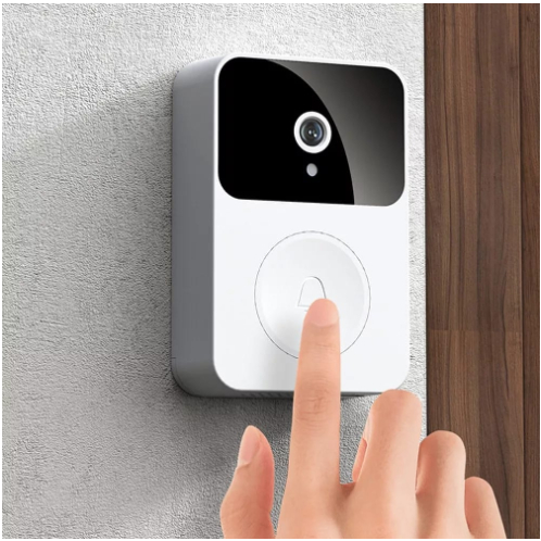 Campainha Com Câmera Vídeo Porteiro Sem Fio Wi-Fi HD Inteligente Smart Home Vê Pelo Celular Recarregável(ML)