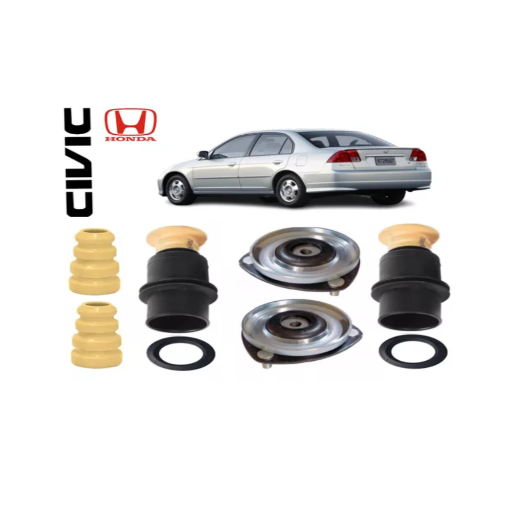 thumbnail interactive-video image 1 of Pair Front Struts With Coil Spring Assembly – For 2001-2005 Honda Civic / 2001-2003 Acura EL 1 of 5