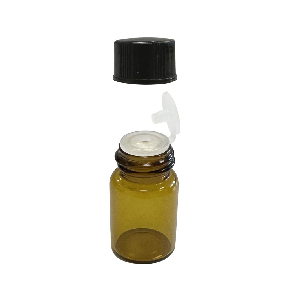 Frascos Vidro Âmbar Gotejador De 2ml C/ Tampa ( 10 Uni )
