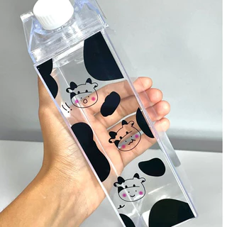 Garrafa Jarra Formato Caixa de Leite em Acrílico 480 ml