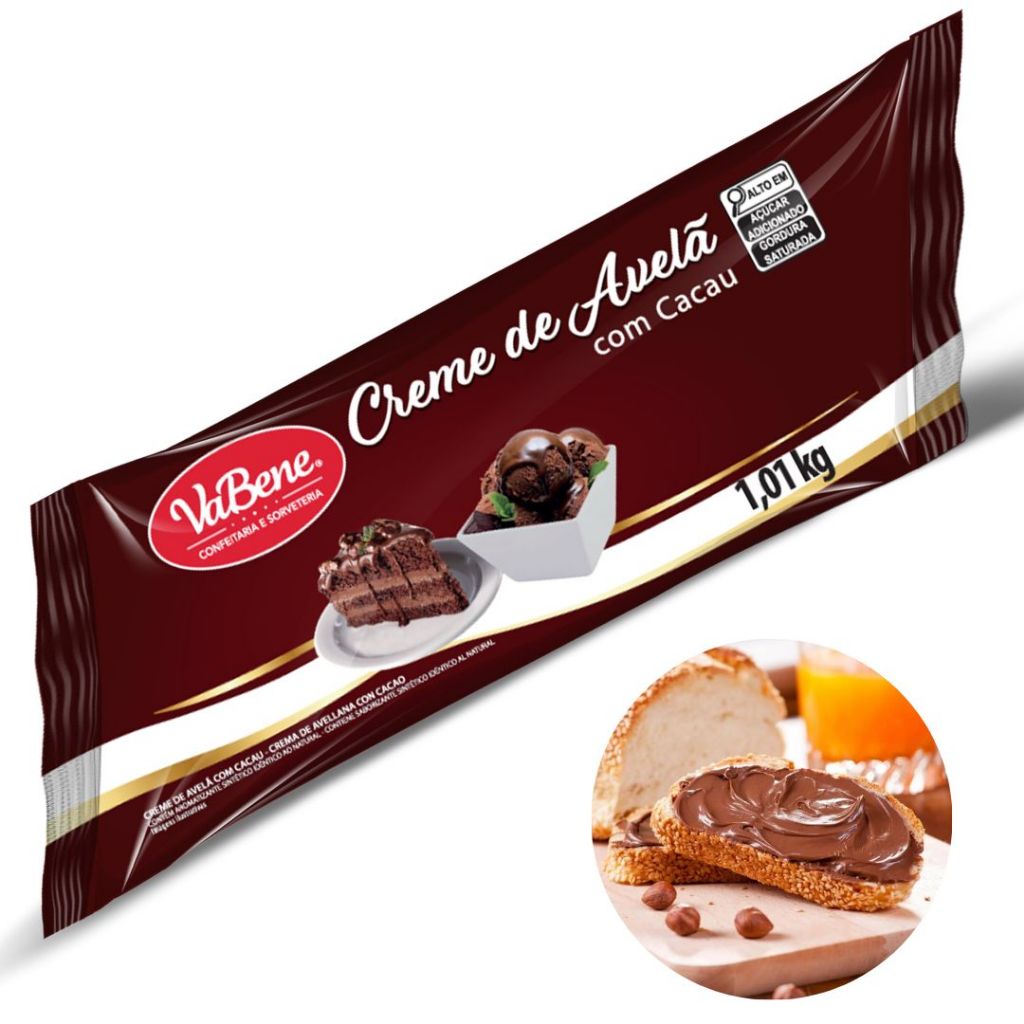Creme De Avelã Bisnaga 1,01Kg - Vabene
