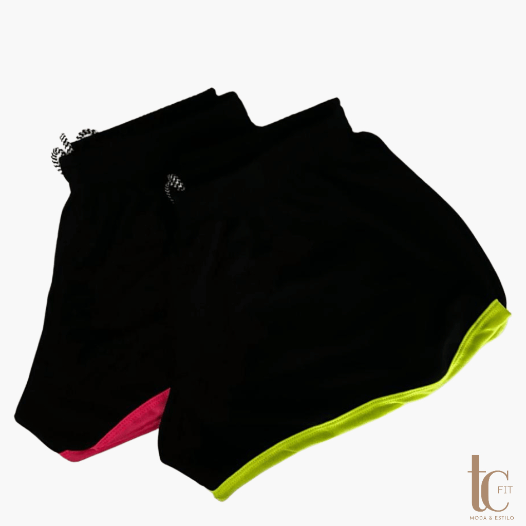 Kit 2 Shorts Feminino Dry Fit fresqunhoTecido Furadinho Caminhada Academia Fitness Ginástica Esportivo Corrida Crossfit