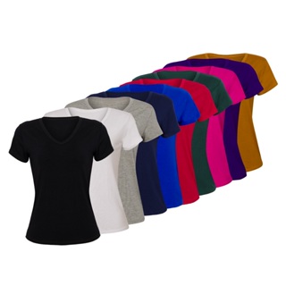 Kit C/10 T-shirts Blusa Roupas Femininas Moda Blogueira Diversas